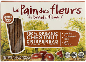 Le Pain Des Fleurs Organic Crispbread Gluten Free Chestnut 4.4 Oz
 | Pack of 6