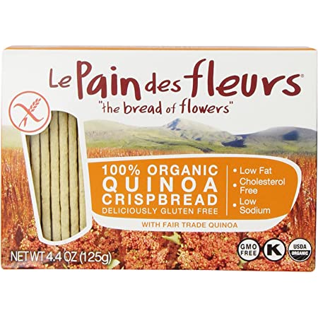Le Pain des fleurs Organic Crispbread Gluten Free Quinoa | Pack of 6 - Plan-txs