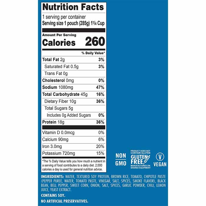 Loma Linda - Chipotle Bowl, 10oz - back