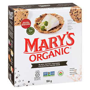 Mary's Gone Crackers - Black Pepper Crackers, Organic Brown Rice, Gluten-Free, 6.5 Oz | Pack of 6