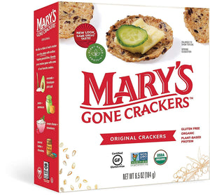 Mary's Gone Crackers - Original Crackers, Organic Brown Rice, Gluten-Free, 6.5 Oz | Pack of 6