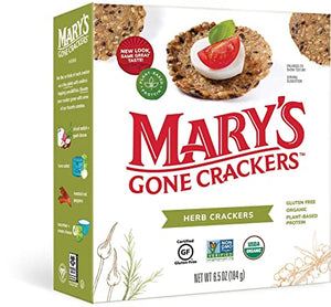 Mary's Gone Crackers - Herb Crackers, Gluten-Free, 6.5 Oz | Pack of 6