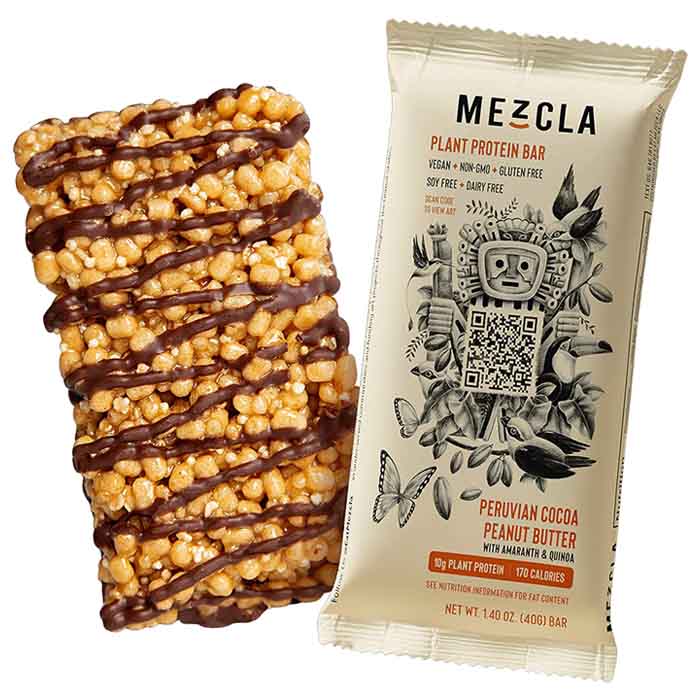 Mezcla - Plant Protein Bars - Peruvian Cocao Peanut Butter, 1.73oz