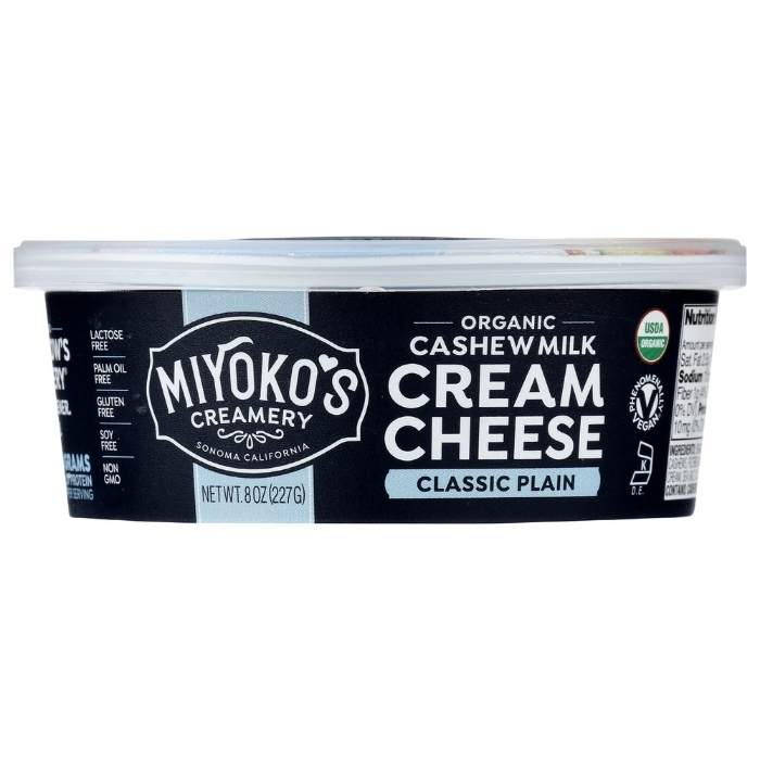 Miyoko's - Classic Plain Vegan Cream Cheeses, 8oz - front