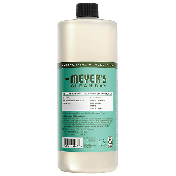 Mrs. Meyer's - Multi-Surface Concentrate - Basil, 32oz - back