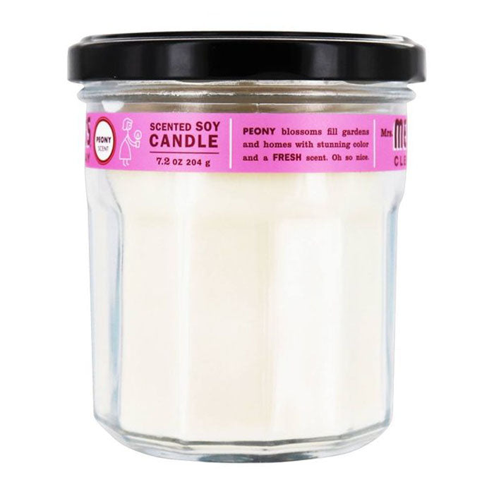 Mrs. Meyer's - Soy Candles - Peony, 7.2oz - back