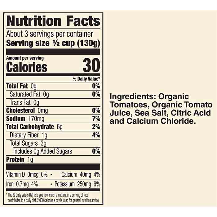 Muir Glen - Organic Diced Tomatoes, 14.5oz - Back