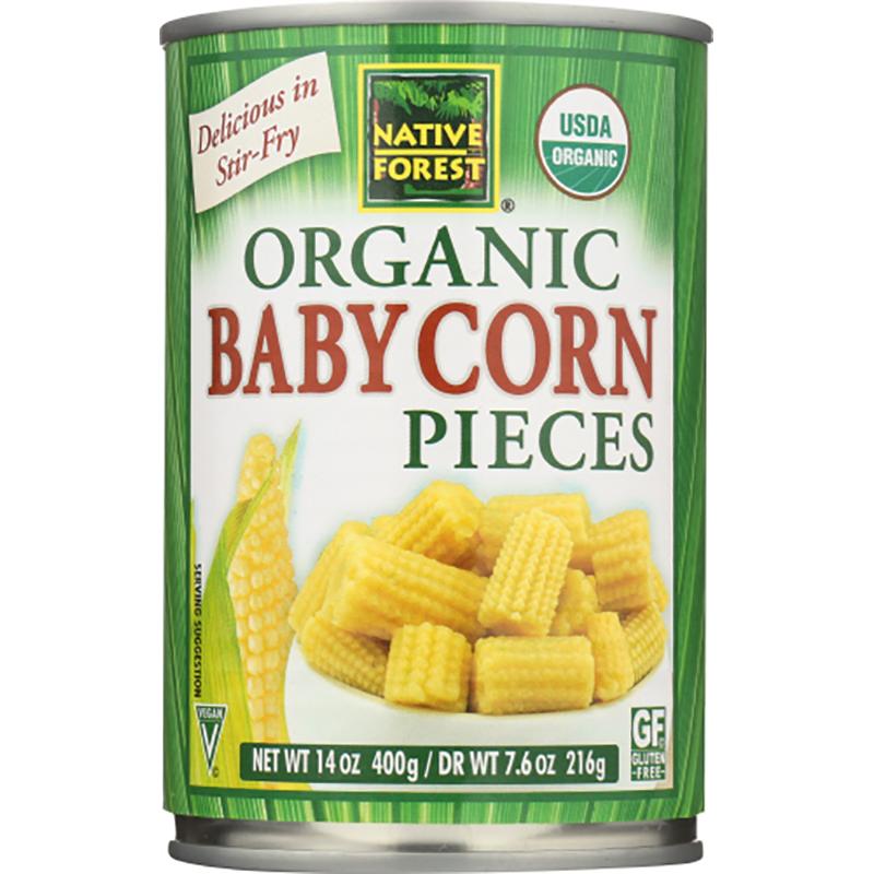 Native Forest Baby Corn Cut, 14 oz