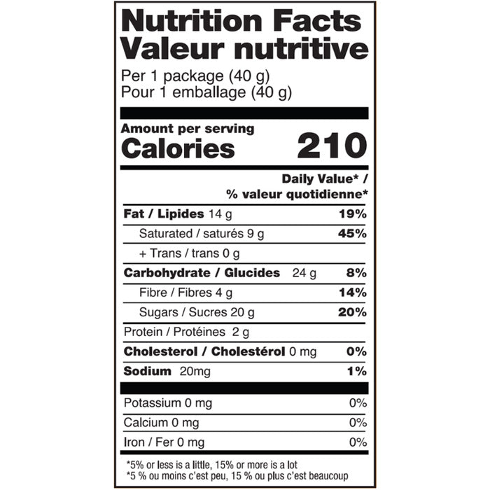 No Whey! Foods - Milkless Chocolate Bar, 1.4oz - back