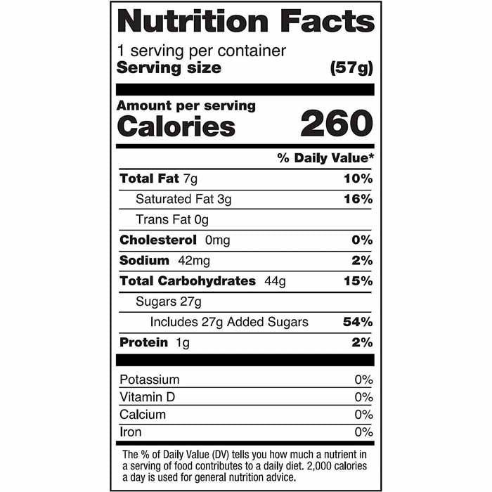 No Whey! Foods - No Whey! Caramel Nougat Bar, 2oz - back