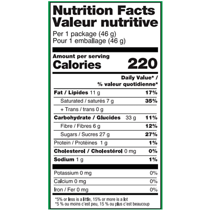 No Whey! Foods - Peppermint No No's ,1.63 oz - back