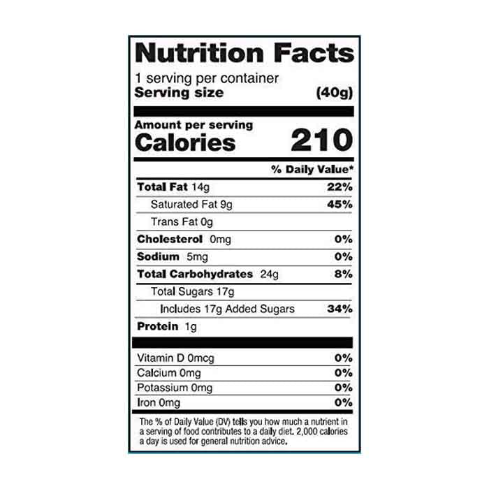 No Whey! Foods - Polar Dream White Bar ,1.4oz - Back