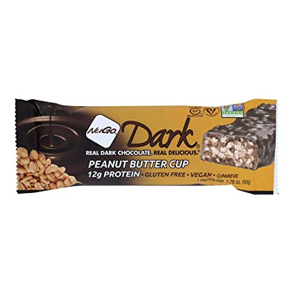 NuGo Nutrition Bar - Dark - Peanut Butter Cup - 1.76 oz | Pack of 12 - Plan-txs
