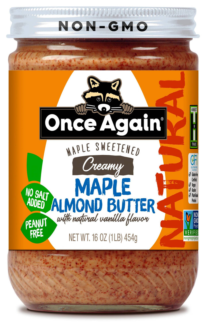 Once Again Creamy Maple Almond Butter, 16 Oz | Pack of 6 - Plan-txs