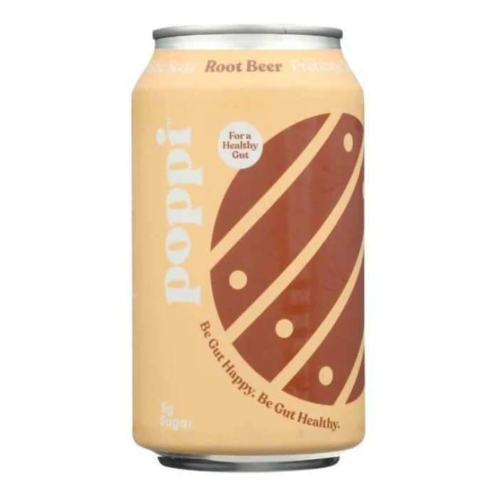 Poppi - Prebiotic Soda Root Beer, 355ml - front