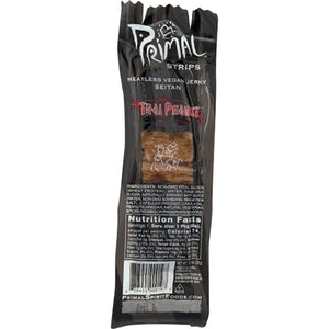 Primal Strips - Jerky Strips - Seitan Thai Peanut, 1oz