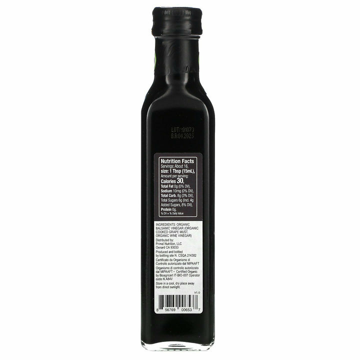 Primal Kitchen - Organic Balsamic Vinegar of Modena, 8.45oz