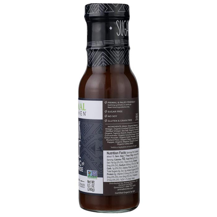 Primal Kitchen - Steak Sauce, Organic & Sugar-Free, 8.5oz -  back