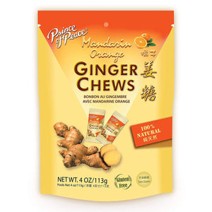 Prince Of Peace Ginger Candy Chews with Mandarin Orange, 4 oz
 | Pack of 12