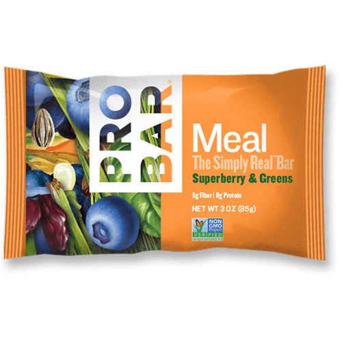 Probar Meal Superberry Greens Bar 3 Oz | Pack of 12 - Plan-txs
