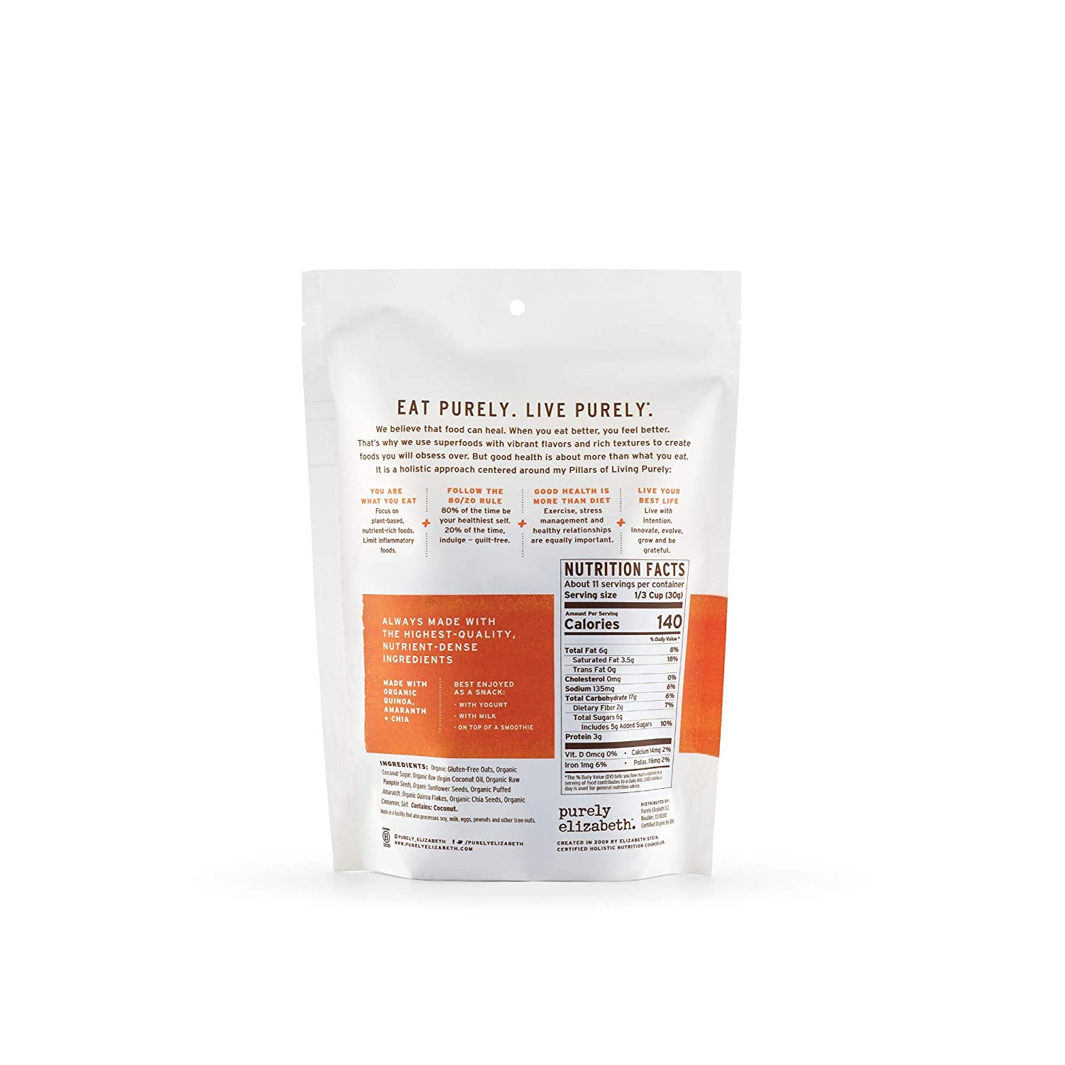 Purely Elizabeth-Ancient Grain Granola Pumpkin Cinnamon