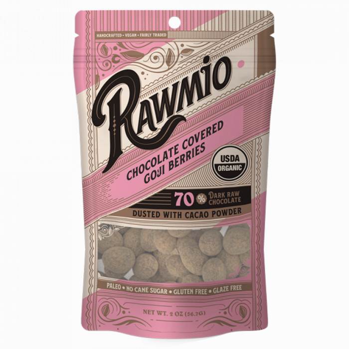 Rawmio - Chocolate Covered Goji Berries , 2oz
