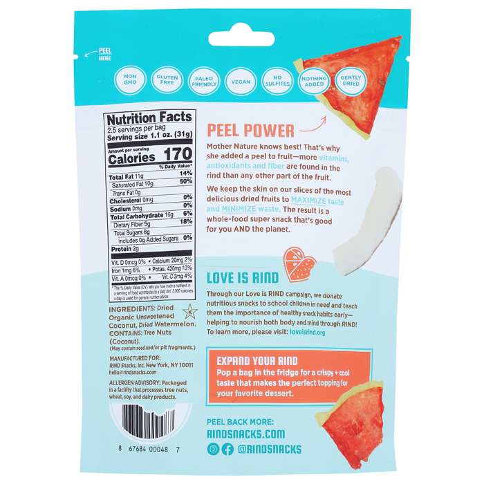 Rind - Coco-Melon Fruit Blend, 2.75oz - back