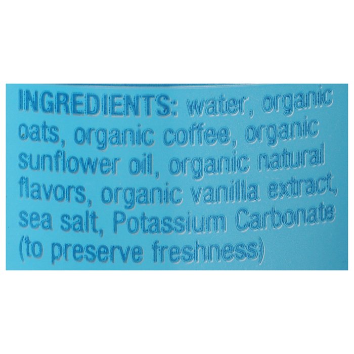 Rise Nitro Cold Brew Coffee - Vanilla Oat Milk Latte, 7 fl oz  - Ingerdients