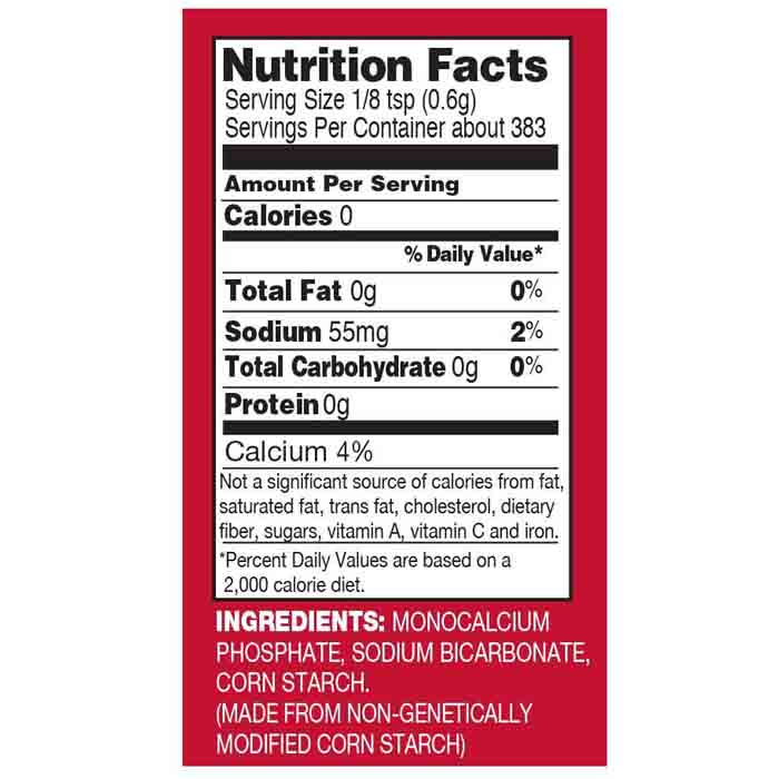 Rumford - Baking Powder, 8.1oz - Back