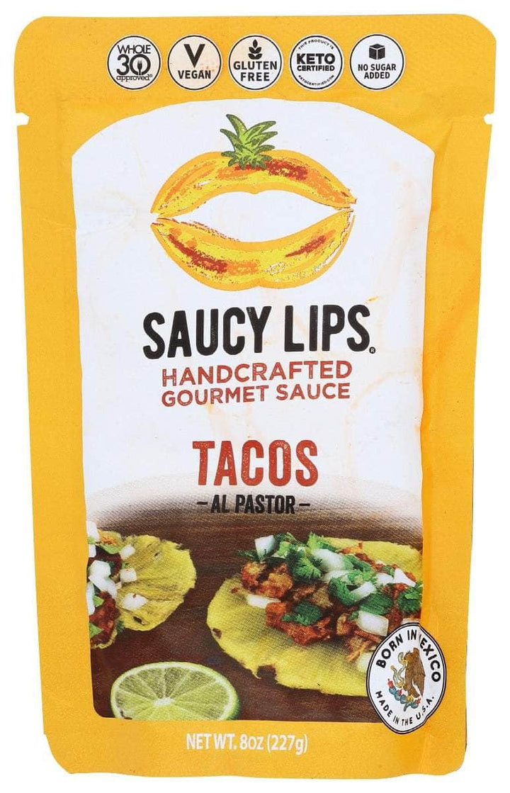 Saucy Lips: Taco Al Pasto Sauce , 8 Oz | Pack of 6 - Plan-txs