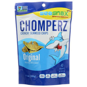 SeaSnax - Chomperz Crunchy Seaweed Crisps, 1oz | Multiple Flavors