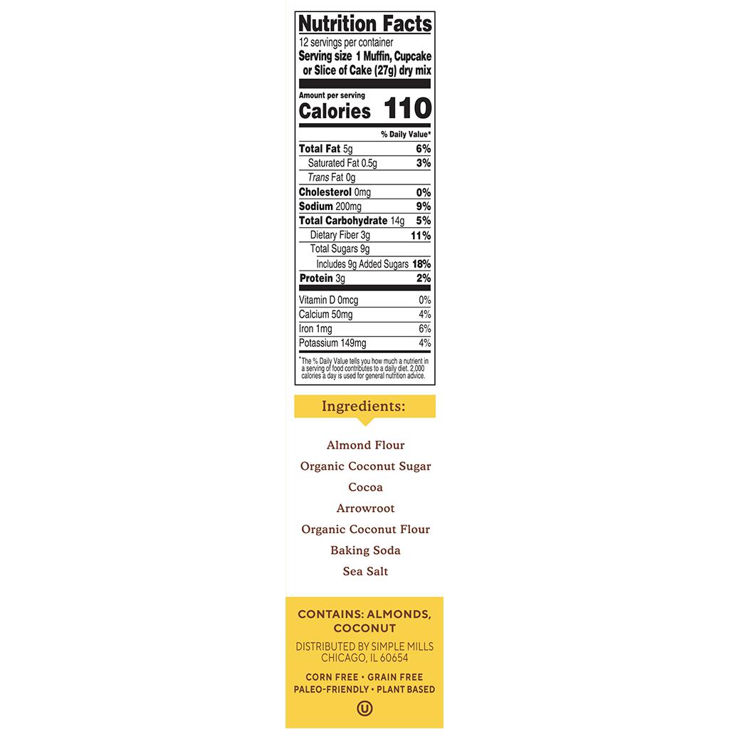 Simple Mills-Almond Flour Chocolate Muffin & Cake Baking Mix