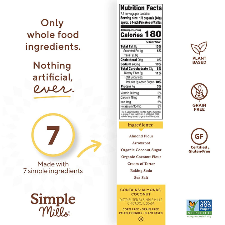 Simple Mills-Almond Flour Pancake & Waffle Baking Mix