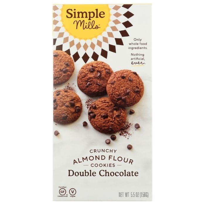 Simple Mills - Crunchy Double Chocolate Cookies, 5.5oz - front