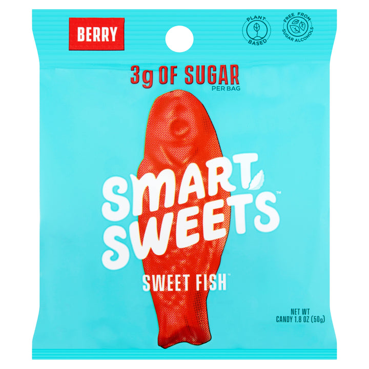 SmartSweets, Sweet Fish, Berry, 1.8 oz | Pack of 12 - Plan-txs
