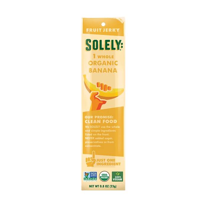 Solely Fruit Jerky Banana Organic , 0.8 oz
 | Pack of 12 - Plan-txs