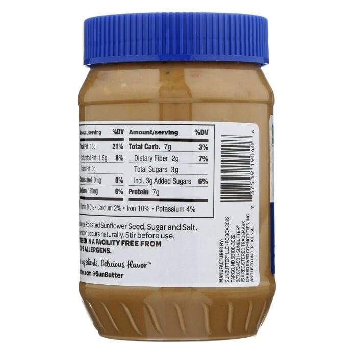 SunButter - Natural Crunch SunButter, 16oz - back