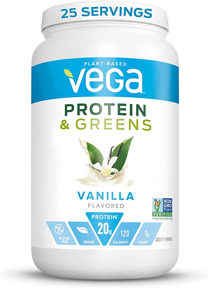 Vega Protein & Greens Vanilla 20 Servings - Plan-txs