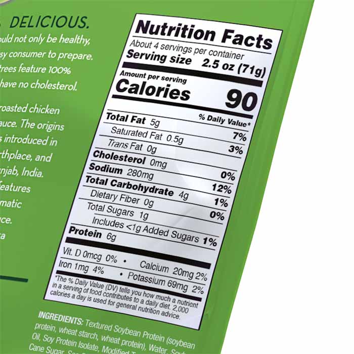 Vegetarian Plus - Vegan Chicken Tikka Masala, 10.5oz - back