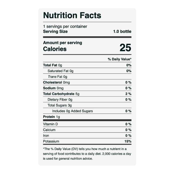 Vive Organic - Wellness Rescue Juice Shot, 2oz. - nutrition facts