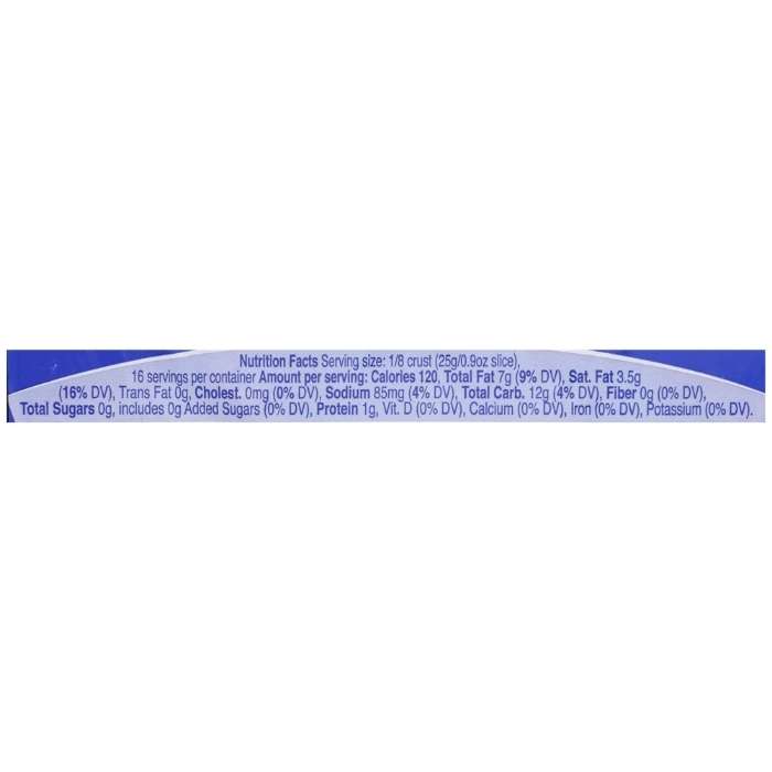 Wholly Wholesome - Pie Shells, 2-Pack Organic Traditional - 14oz - nutrition facts