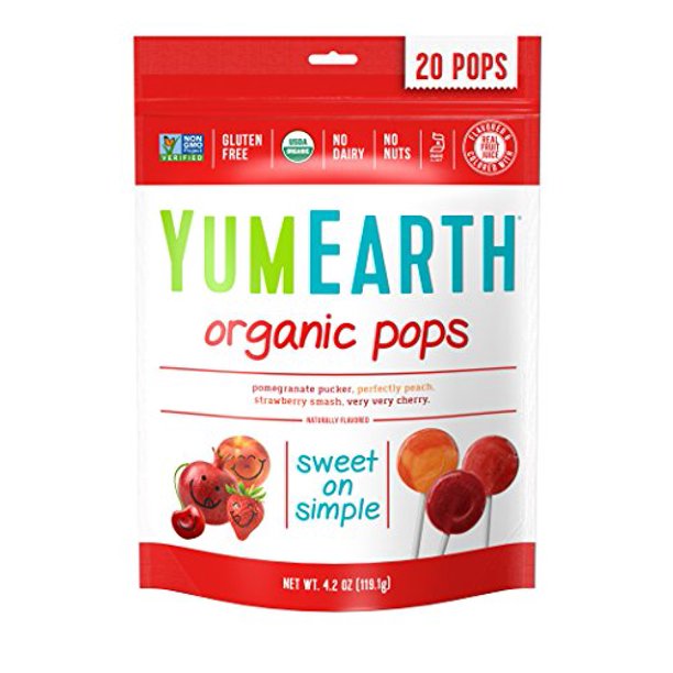 YumEarth Organic Lollipops, 4.2 Ounce | Pack of 12 - Plan-txs