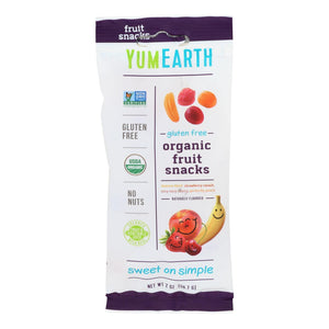 YumEarth - Organic Fruit Snack 4 Flavors, 2 oz  | Pack of 12